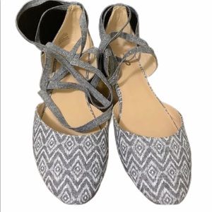 Espadrilles in blue jean with design size 9.6